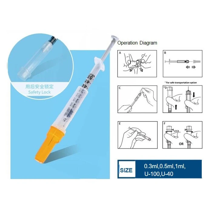 Safety Insulin Syringe With Retractable Needle manufacturers